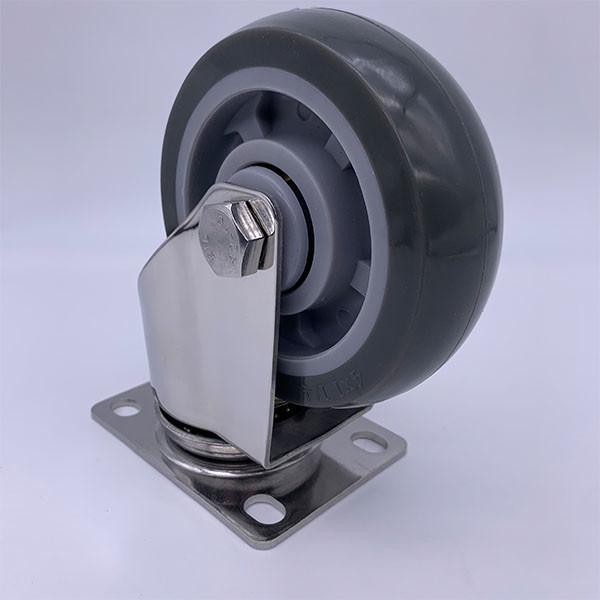 Buy cheap Swivel Plate Mounting 125mm SS Caster Wheels 150kg Load from wholesalers