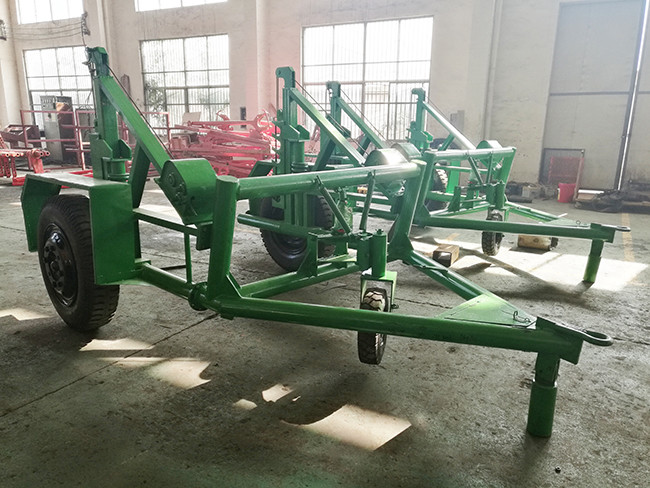 80kN Capacity Reel Carrier Trailer Overhead Line Stringing Equipment
