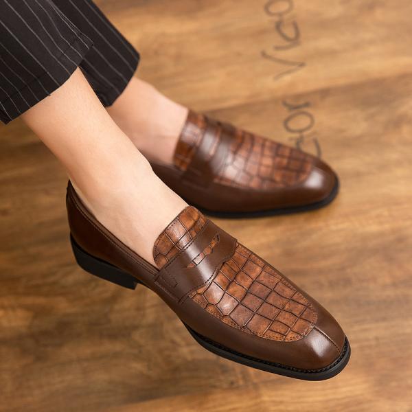Buy cheap Textured ODM Mens Leather Dress Shoes Handmade Italian Style For Business Men from wholesalers