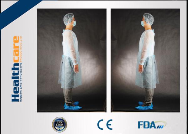Buy cheap PP/SMS/SMMS Disposable Exam Gowns Antibacterial Fluid Resistant from wholesalers