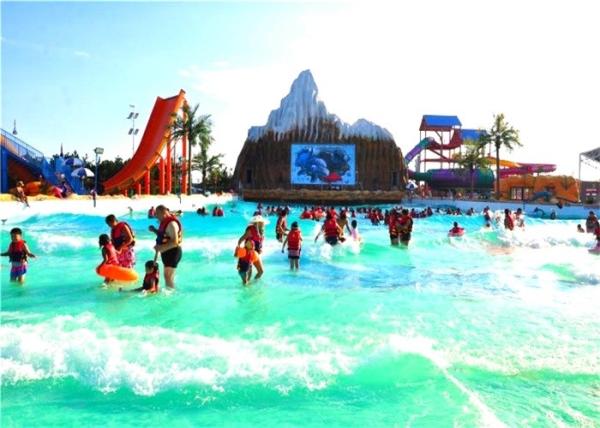 Buy cheap 1000 People / 1000m2 1.2M High Water Park Wave Pool For Adults from wholesalers