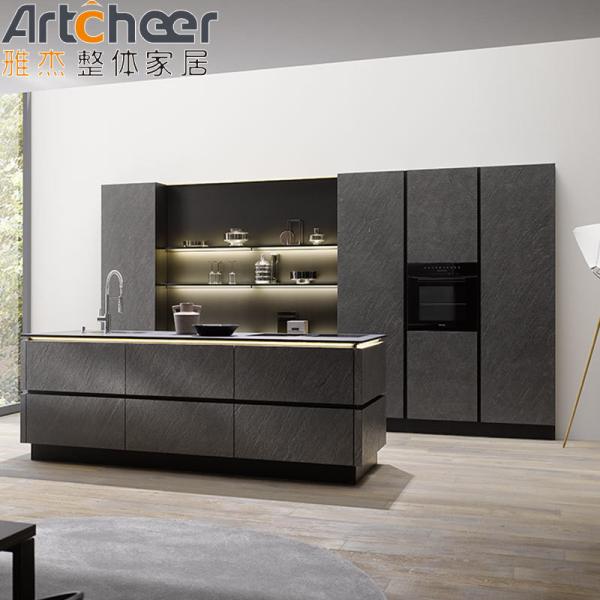 Buy cheap Commercial European Style Kitchen Cabinet with Modern Design and Melamine Finish from wholesalers