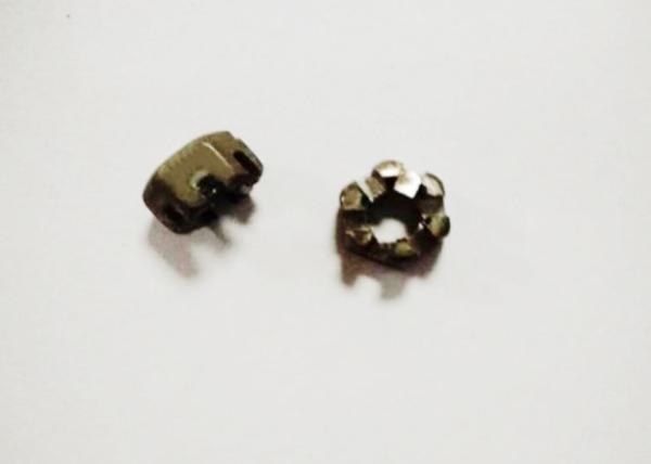 Environmentally Friendly Thickening Slotted Hex Nut , M18 X 1.5 Slotted Lock Nut
