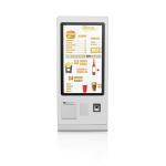 Restaurant Wall Mount Food Ordering Kiosk 27 Inch Touch Screen