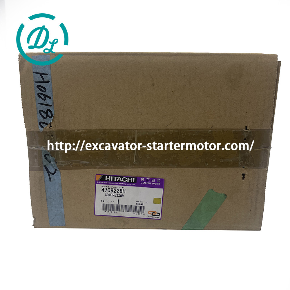 24V Excavator Air Conditioner Compressor 4709228 Hitachi Excavator ZX690-5A