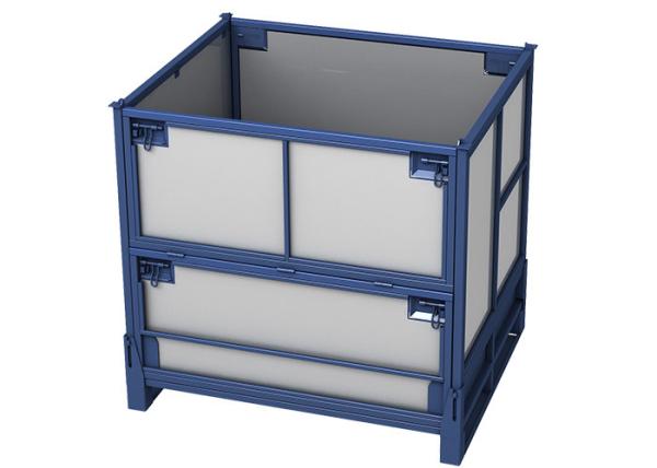 Buy cheap Industrial Collapsible Pallet Lifting Cage Stillage Steel With PP Linings from wholesalers