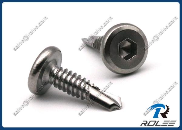 Buy cheap 304/316/410/18-8 Stainless Steel Hex Socket Pan Head Self Drilling Screws from wholesalers