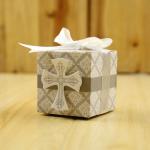 260g Kraft Paper Biodegradable Paper Food Packaging Square Candy Box 5*5*5cm