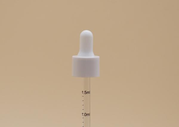 Buy cheap Glossy White Aluminum Graduated Glass Dropper Printed Tube Stable Performance from wholesalers