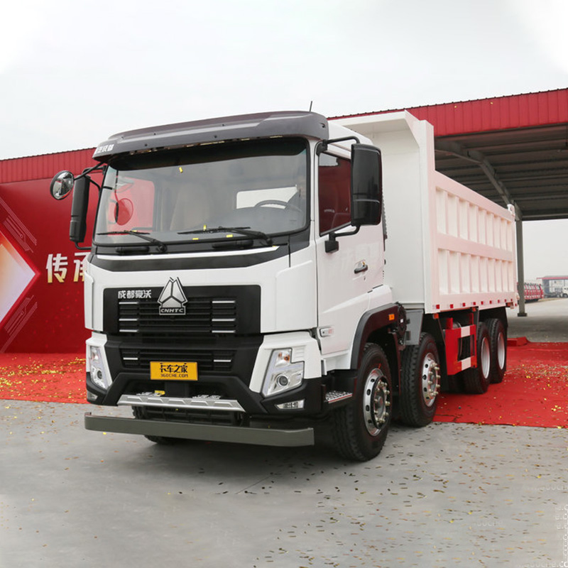 Sinotruck 8*4 371hp Dump Truck Cargo Tank Length 5.3-6.2M Multimedia System Included