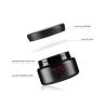 Buy cheap 150ML Luxury Black Cosmetic Wide Mouth Plastic Jars For Facial Cream With Logo Artwork from wholesalers