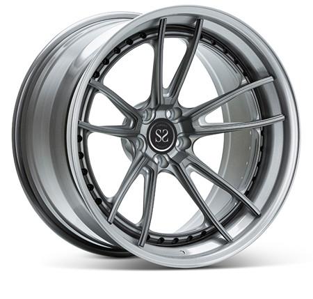 Buy cheap Double 5 Spoke 3 Piece Forged Wheels Alloy Rims 20cm 5X112 For G Glass from wholesalers