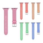 38 40 42 44mm Silicone Rubber Watch Strap Band For Apple Watch 7 6 5 4 3 2 1