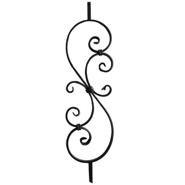 Buy cheap Solid Wrought Cast Iron Balusters Parts For Street Guardrail Powder Coating from wholesalers