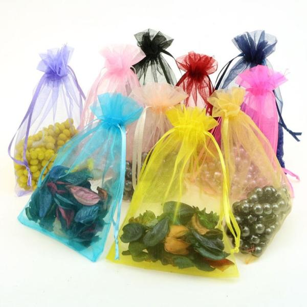 Buy cheap factory price beautiful cheap gift organza drawstring bag gift pouch Jeweller bag from wholesalers