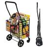 Buy cheap 360 Rolling Swivel Wheels Shopping Cart Double Basket Folding Portable Cart from wholesalers
