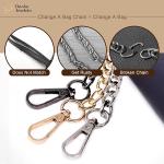 Zinc Alloy Purse Crossbody Replacement Straps With Metal Snap Buckles