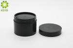 150g Thick Wall Body Butter Jars Round Black PP Plastic Body Polish Containers