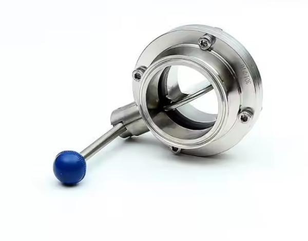 Buy cheap High Performance Sanitary Stainless Steel Butterfly Valves Low Temperature Clamp SEAT food standard from wholesalers