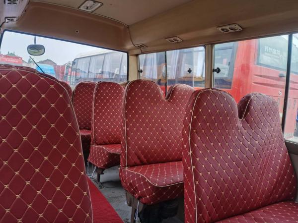 Quality Used Toyota Coaster Bus 30 Seats LHD Steering Position 2016 Euro 3 Emission Standard for sale