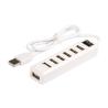 Buy cheap Black White Computer 7 Port ABS Plastic USB 2.0 Hub from wholesalers