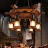 Buy cheap Boat Retro Hanging Lamps Metal Rustic Wooden Retro Chandelier Anti - Corrosion from wholesalers