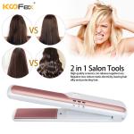 2In1 Travel Mini Cordless Hair Straightener Portable USB Rechargeable Ultralight