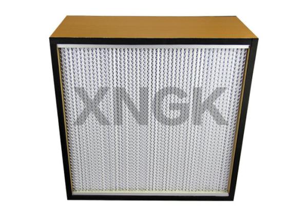 Plywood Particle Board Frame Cleanroom Hepa Filter 0.3 Micron For Pharmaceutical