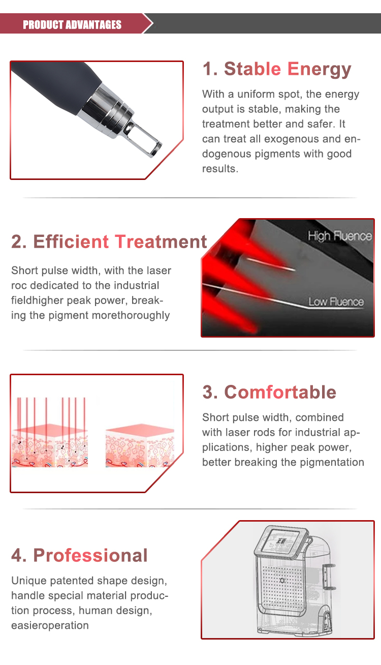 DPL Pico second Laser Tattoo Removal Machine Nd Yag Laser 755nm Carbon Face Skin Whitening Machine Picosecond Laser Fractional