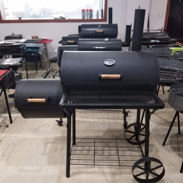 Buy cheap Stainless Steel Double Barrel Smoker BBQ Grill with Big Body and Large Cooking Area from wholesalers