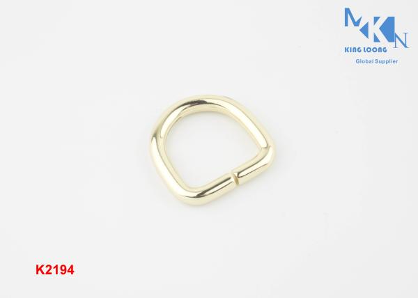 Buy cheap Brass Color D Ring Buckle 19mm Inner Size Purse Metal Hardware OEM Or ODM Accepted from wholesalers