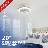 Buy cheap 20 Inch 220V High Airflow Flush Mounted LED Ceiling Fan with Light Bedroom product