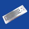Buy cheap Rugged Industrial Desktop Stainless Steel Metal Keyboard With Optical Trackball Mouse from wholesalers