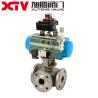 Buy cheap Industrial DIN Wcb/CF8/CF8m Stainless Steel Floating Flange Ball Valve with Actuator from wholesalers