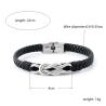 Buy cheap Explosive leather magnetic buckle men's bracelet retro trend simple bracelet accessory from wholesalers