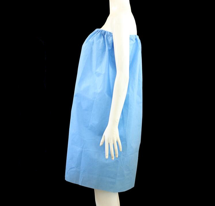 PP Disposable Spa Dressing Gown Strapless Massage Gown
