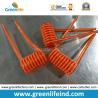 Buy cheap Plastic White Cord Core Orange PU Coating Fashion Short Spiral Cables from wholesalers