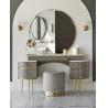 Buy cheap Bedroom Lights Small Vanity Desk Pink Table With Stool Plaid Design from wholesalers