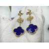 Buy cheap VCARO9II00 Van Cleef Vintage Alhambra Earrings With Malachite / Diamond from wholesalers