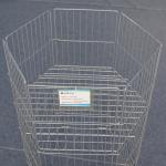 Fold Up Wire Retail Display Baskets Bin Muliti Lever For Promote Goods