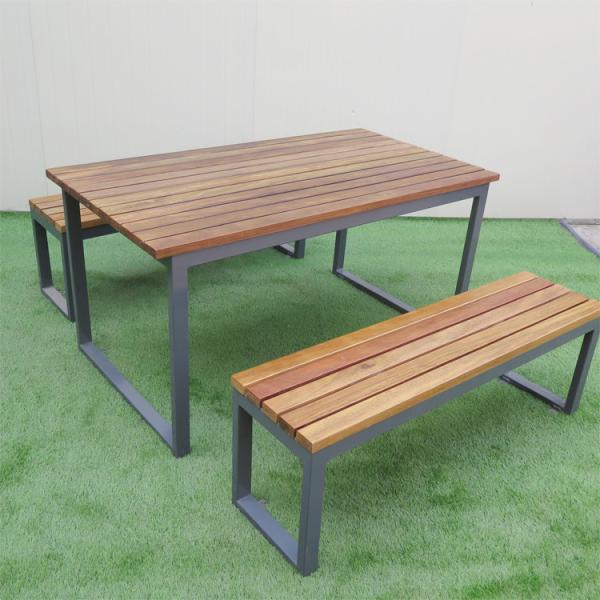 Buy cheap Outdoor Patio Antique Wooden Furniture Dining Table Bench Set Wholesale from wholesalers