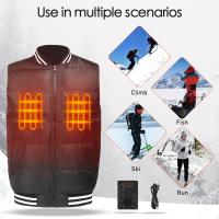 Buy cheap Sustainable Heated Down Waistcoat Outdoor Heated Vest 5V USB Power product