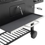 Outdoor Black Iron Steel Trolley Charcoal Grill 167.5*69*108 cm