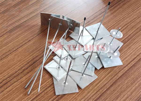 Galvanized Steel Rock Wool Fixed Insulation Nail Self Stick Pins With Double