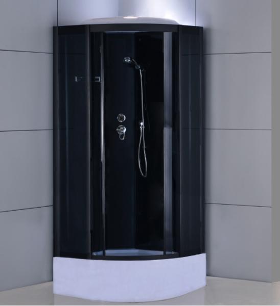 Buy cheap Transparent Glass Door Acrylic Frame Bathroom Shower Cabin With Steam And TV from wholesalers