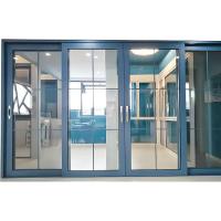Buy cheap Aluminum Grills Exterior 4 Panels Double Glazed Sliding Doors For Balcony product