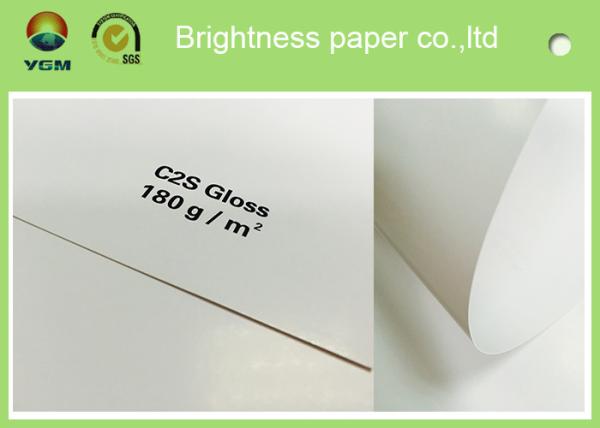 Large Art Card Paper Glossy Coated , Art Board Paper For High Speed Sheet Fed