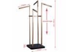 4 Way Clothing Shop Display Stands With 201 Brushed Steel Durable