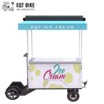 EQT Hot Selling High Quality Outdoor Ice Cream Bike 4 Wheel Electric Vending Ice