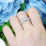 Famous Women Ring Solid 925 Sterling Silver CZ Stone bague anel bijoux Jewelry